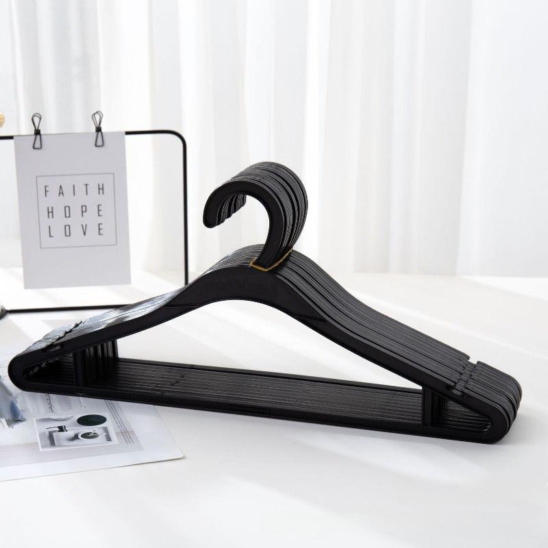 10pcs Durable Non-slip Clothes Hangers for Wardrobe Storage
