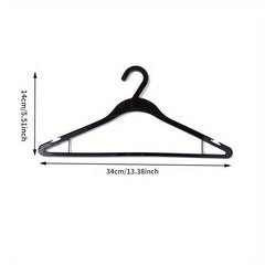 10pcs Durable Non-slip Clothes Hangers for Wardrobe Storage