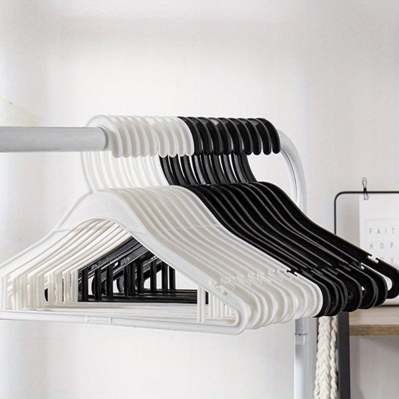 10pcs Durable Non-slip Clothes Hangers for Wardrobe Storage