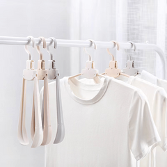 4pcs Portable Folding Travel Hangers Space Saving Non Slip Clothes Rack