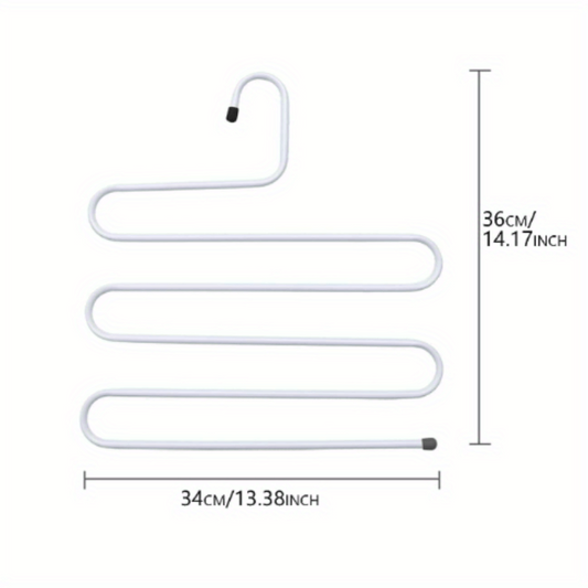 Stainless Steel Pants Rack S-shaped Clip Hanger