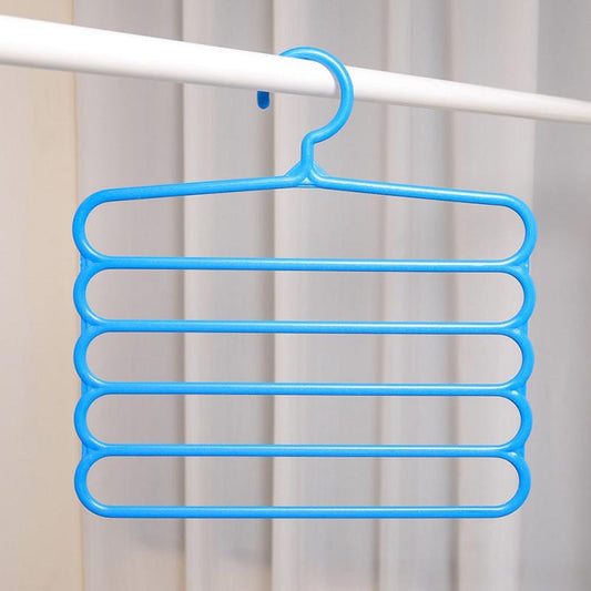 10pcs Multifunctional Pants Hanger Fresh Plastic Anti-slip Tie Rack Scarf Rack
