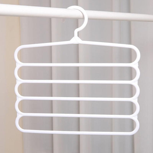 10pcs Multifunctional Pants Hanger Fresh Plastic Anti-slip Tie Rack Scarf Rack