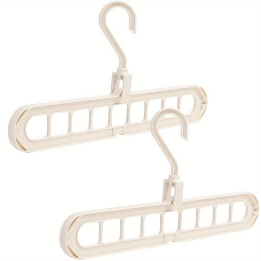 2pcs Clothes Hangers Space Saving Closet Organizer Rack 9 Holes Clothing Hanger