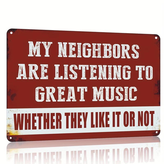 Vintage Man Cave Music Metal Tin Signs Funny Sarcasm Garage Bar Decor