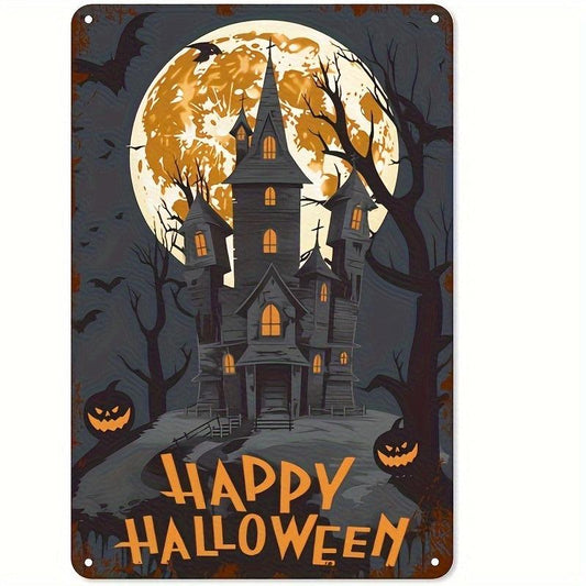 Vintage Halloween Metal Tin Sign Home Wall Decoration 20x30