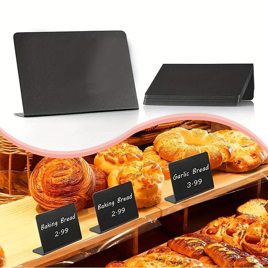 5pcs Mini Chalkboard Signs Supermarket Acrylic Buffet Tags Small Food Stands