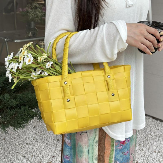 Hand Woven Waterproof Vegetable Basket Beach Bag