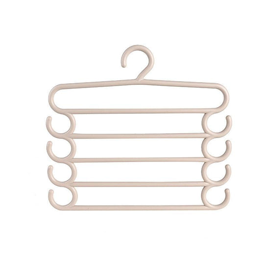 5pcs Multifunctional Hanger Pants Rack Tie Storage for Clothing Store