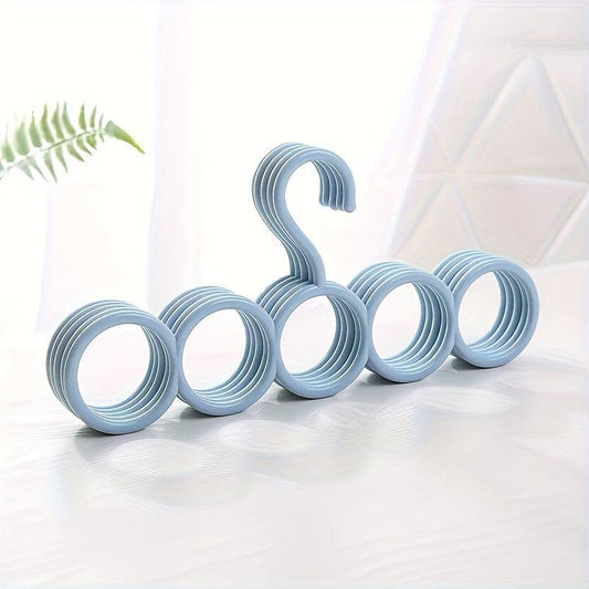 5 Hole Multifunctional Loop Hanger for Scarf Tie Underwear Sock