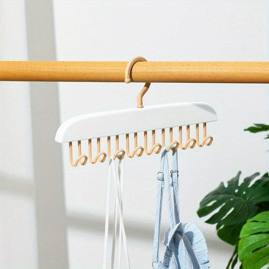 2pcs Multifunctional Plastic Clothes Hanger Wave Drying Rack