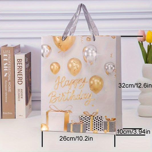 12pcs Birthday Series Gift Bag - Large, Medium, Small Sizes for Cafes & Holidays