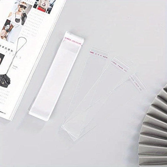 100pcs Self Sealing Cellophane Bag Treat Bags Adhesive Clear Cello Cookie Bags
