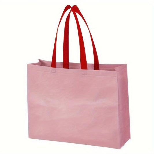 5pcs Christmas Gift Bag 3D Folding Shopping Bag Nonwoven Tote Bag Gift Bag