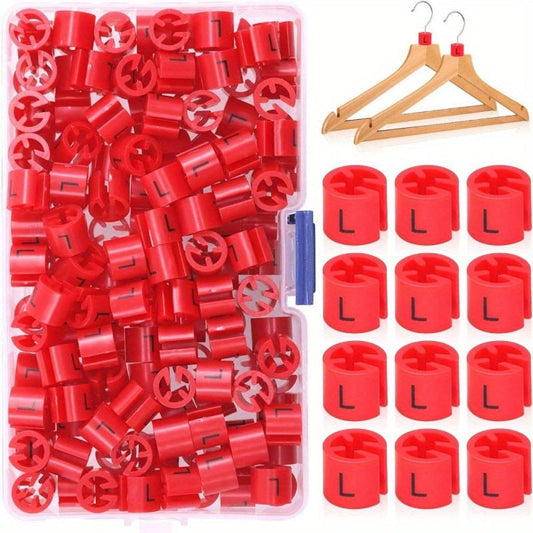 Red L Hanger Size Markers Assortment Kit for Clothing Shop