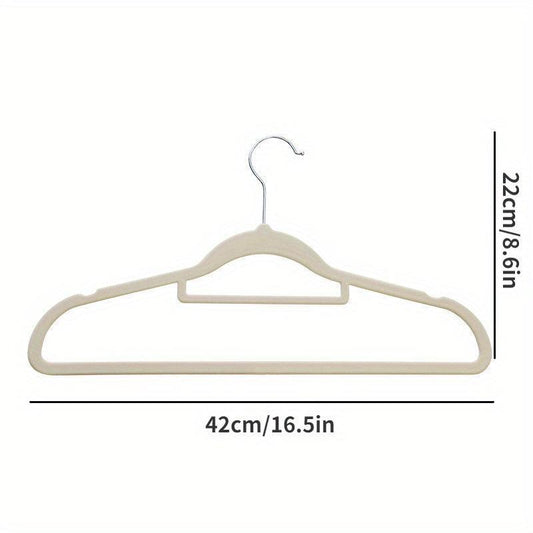 Flocking Hanger Non-slip Wet/Dry Storage for Clothing Stores