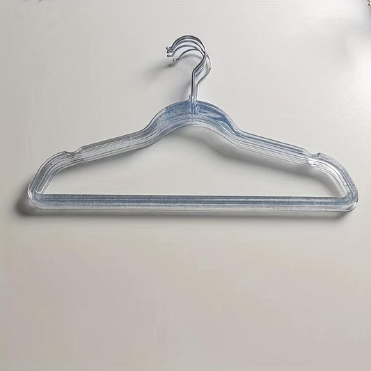 5pcs Transparent Coat Rack Anti-slip Non-marking Hanging Clothes Rack