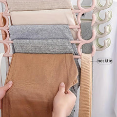 Multi-functional Pants Rack Tie Belt Scarf Storage Rack