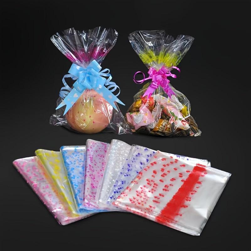 15pcs Clear Cellophane PVC Shrink Bags For Gift Baskets