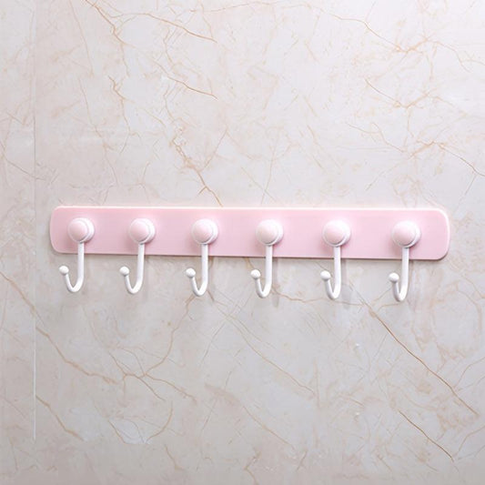 360 Rotating Hanging Storage Rack with 6 Hooks Towel Rag Hook Hanger