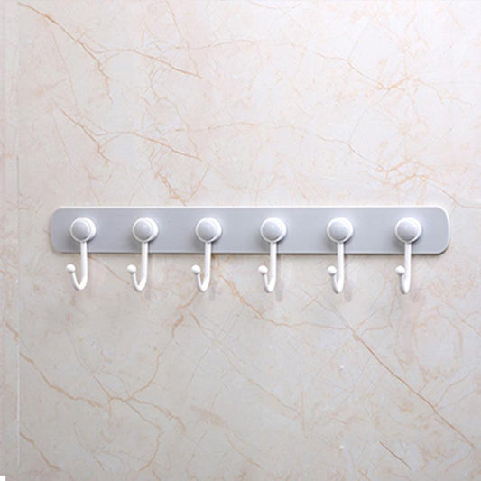 360 Rotating Hanging Storage Rack with 6 Hooks Towel Rag Hook Hanger