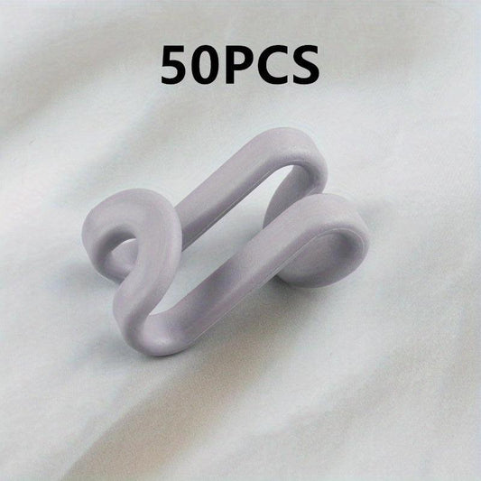 50pcs Heavy Duty Cascading Hanger Hooks Space Saver Closet Organizer