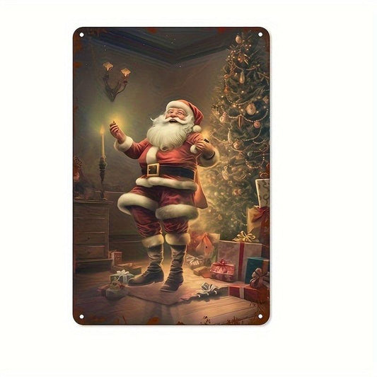 Christmas Trees Tin Sign Vintage Rustic Wall Decor 20x30 cm