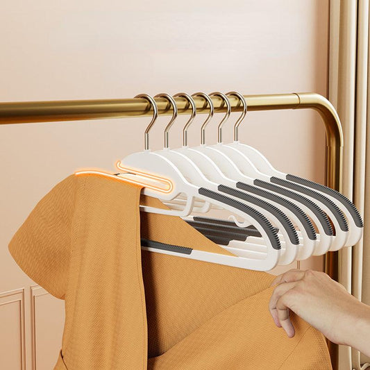 2pcs Non-slip Clothes Hanger with Double Position No Trace Clothes Rack