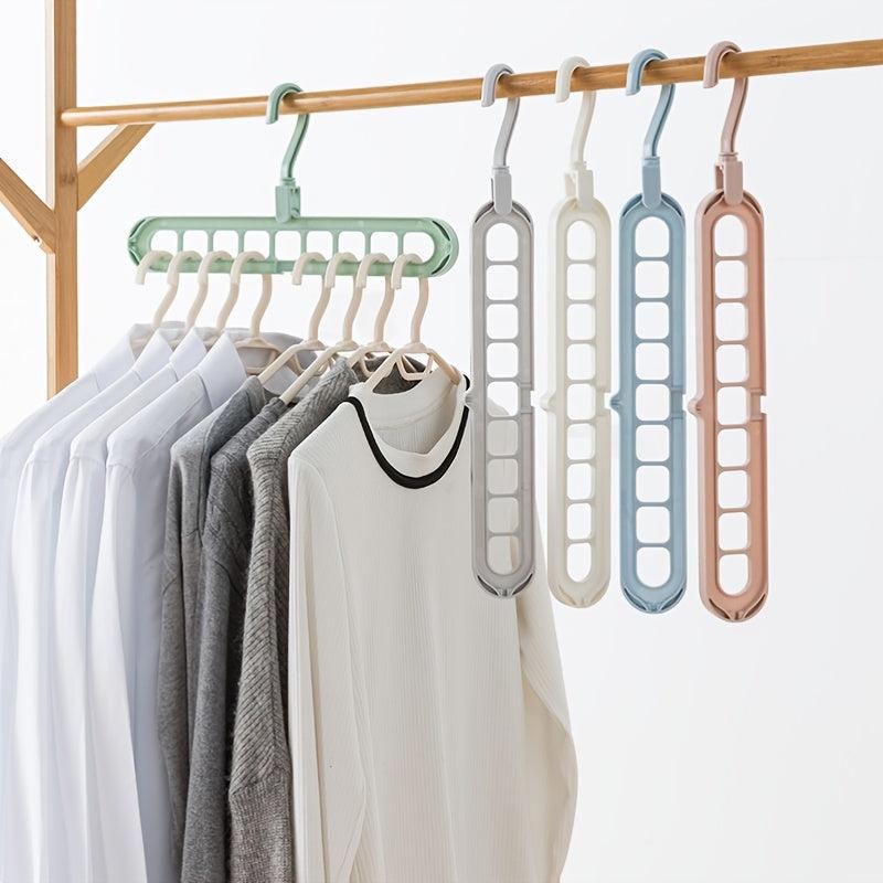 9 Hole Hanging Hanger Organizer for Clothing Stores