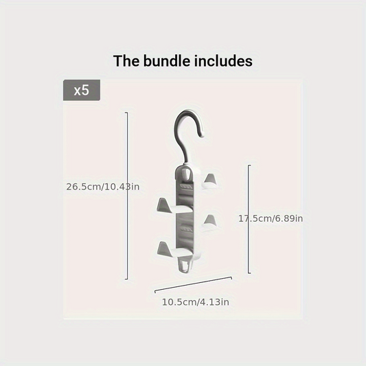 2pcs Hanger Clothes Scarf Bag Hat Storage Rack Closet Hanger