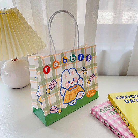 4pcs Cartoon Paper Gift Bags for Birthday Desserts