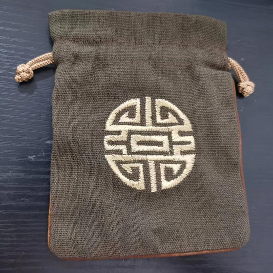 5pcs Linen Drawstring Gift Bags for Storage