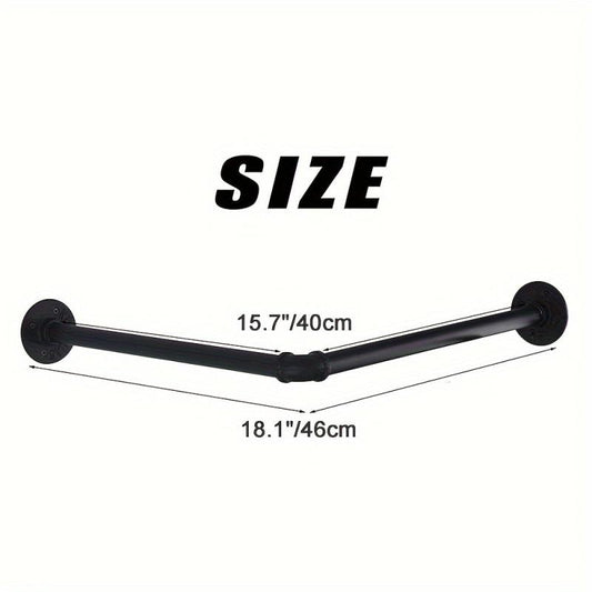 Wall Mounted Industrial Pipe Garment Rack for Clothing Stores