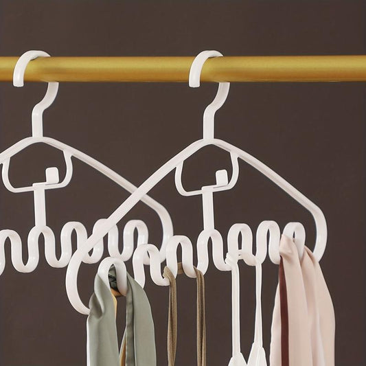 Large Wavy Clothes Hangers Non-slip Plastic Multifunctional Household Hangers
