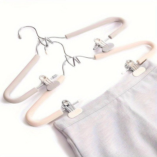 Metal Pants Drying Hangers w/ Connection Hook Clothes Storage Hanger
