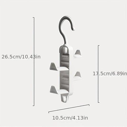 2pcs Layer Hangers Wardrobe Clothes Scarf Bag Hat Organizers