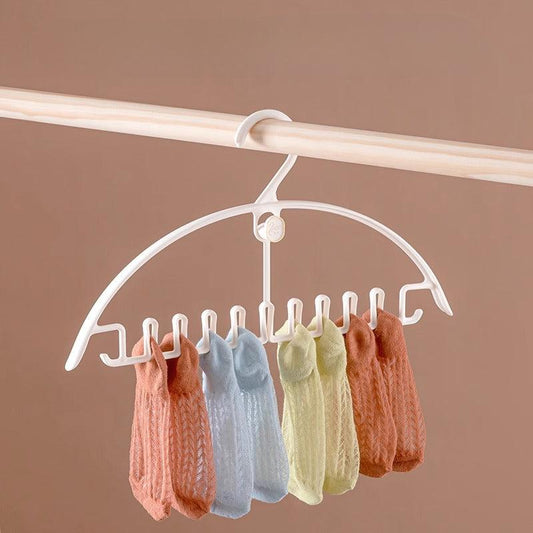 2pcs Multifunctional Clothes Hanger Seamless Wave Storage Rack