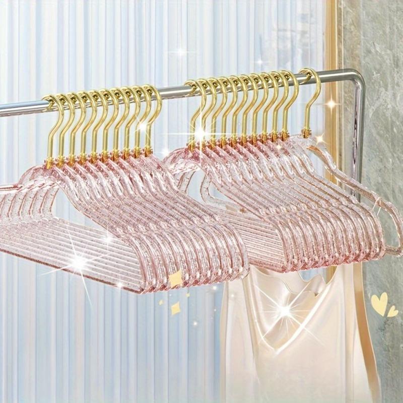 Glitter Hangers Non Slip Hanging Rack Thickened Traceless Clothes H