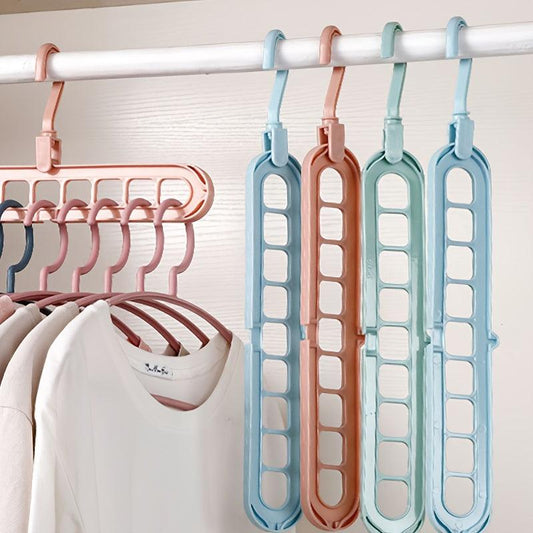 Foldable Storage Nine Holes Hanger Household Dormitory Storage Artifact
