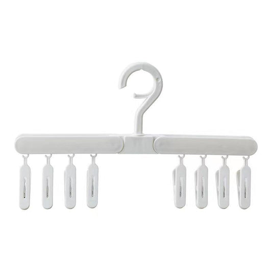 Household Foldable 8 clip Sock Holder Baby Clothes Holder Windproof Hat Holder