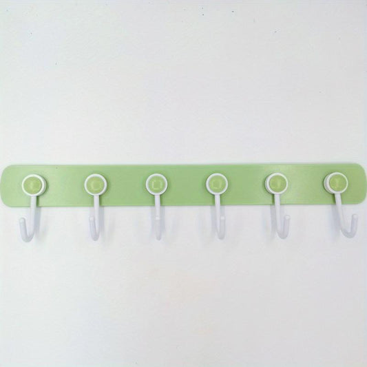 Kitchen Hanging Storage Rack 360 Rotating With 6 Hooks Towel Rag Hook Hanger
