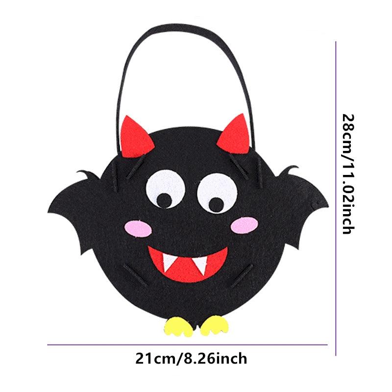 2pcs Halloween Candy Bags Devil Owl And Pumpkin DIY Trick Or Treat Bag