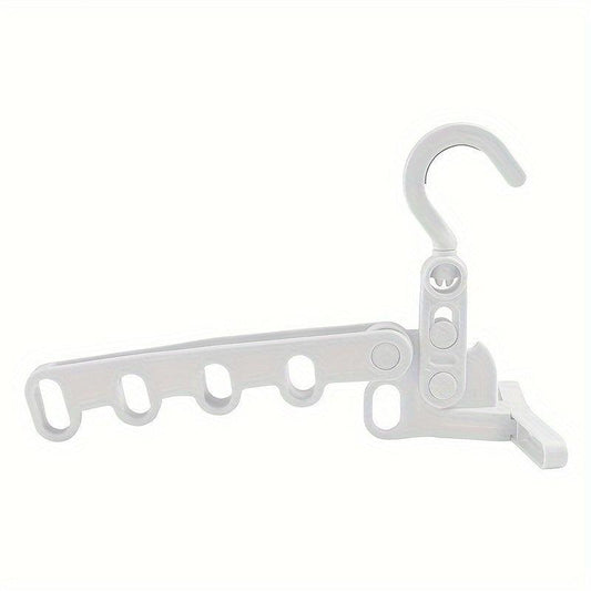 Foldable Travel Hanger Rack 5 Holes Sturdy Plastic Hanger