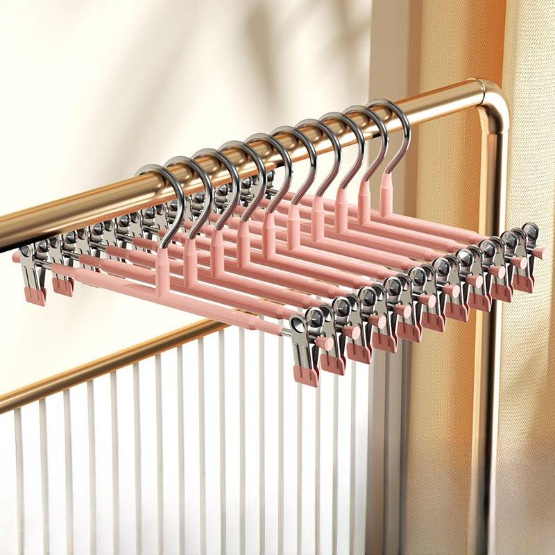 Stainless Steel Pant Clip Hanger Non-slip Household Skirt Drying Hair