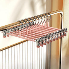Stainless Steel Pant Clip Hanger Non-slip Household Skirt Drying Hair
