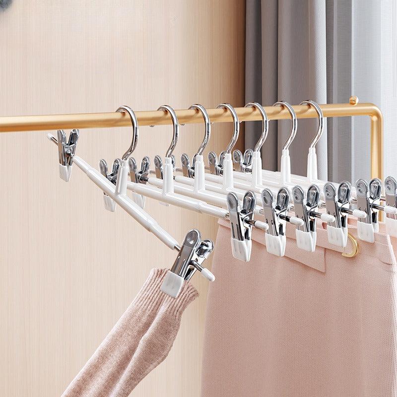 Stainless Steel Pant Clip Hanger Non-slip Household Skirt Drying Hair