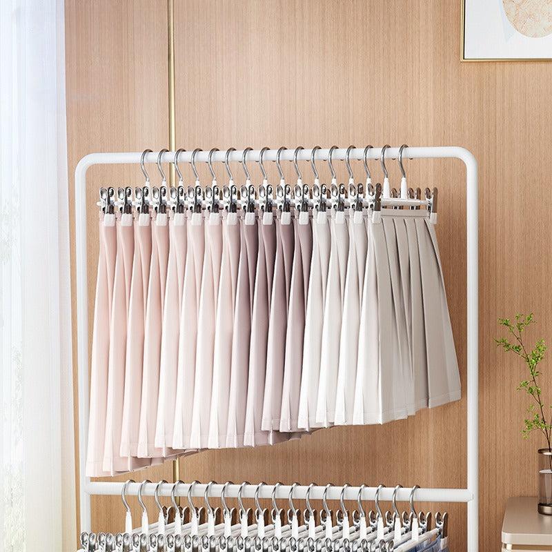 Stainless Steel Pant Clip Hanger Non-slip Household Skirt Drying Hair