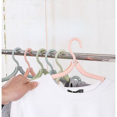 Portable Folding Travel Hanger Multifunctional Clothes Rack Clip