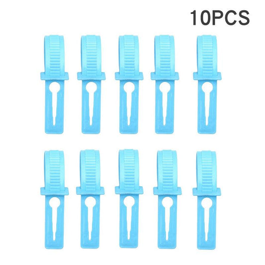 10pcs Home Clothes Hanger Organizer Hook Anti Slip Fixed Buckle