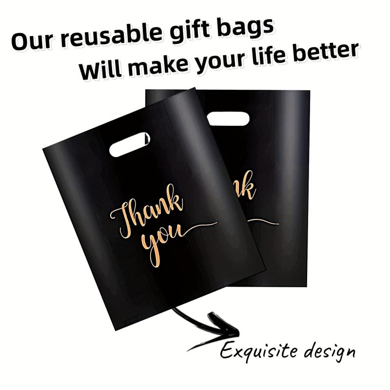 Thank You Merchandise Bags 100 pcs 2.36mil 11.8 X 7.9 Inch